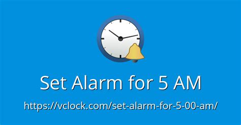 set alarm for 5:00|Online Alarm Clock .